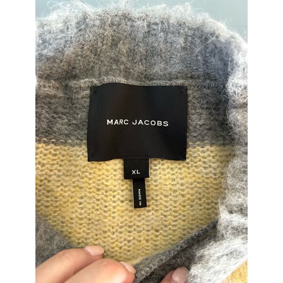Marc Jacobs womens sweater size XL block stripes Alpaca/Wool blend - Picture 5 of 10
